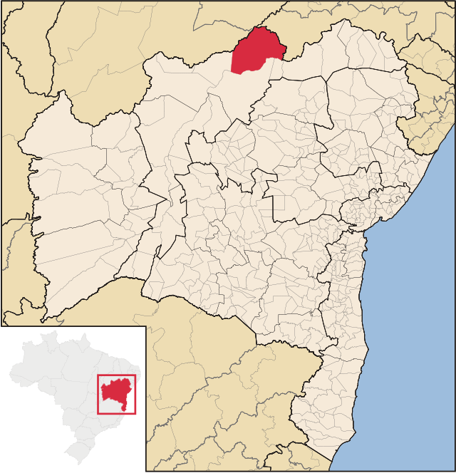 Localização de Casa Nova na Bahia