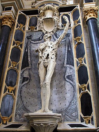Ligier Richier, Cadaver Tomb of René of Chalon, c. 1545–47