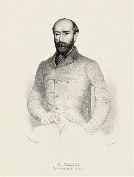 Armand Barbès, one of the leaders of the Republican insurrection of 12 May 1839