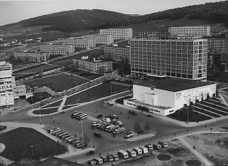 Zlín, factory city built by the Bata Company