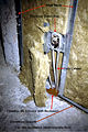 Stud cavity insulation made of stone wool, with firestop.