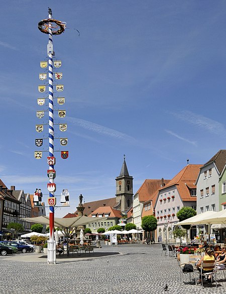 Bayern Neustadt Saale Marktplatz Hoch