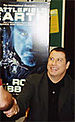 John Travolta signing copies of the Battlefield Earth novel