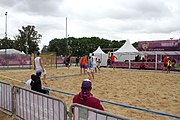 Deutsch: Beachhandball bei den Olympischen Jugendspielen 2018; Tag 4, 11. Oktober 2018; Jungs, Vorrunde, Gruppe B - Spanien-Kroatien 2:0 English: Beach handball at the 2018 Summer Youth Olympics at 11 October 2018 – Boys Preliminary Round Group B‎ – Spain-Croatia 2:0