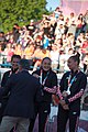 Deutsch: Beachhandball bei den Olympischen Jugendspielen 2018 in Buenos Aires; Tag 7, 13. Oktober 2018; Medaillenzeremonie Mädchen - Gold: Argentinien, Silber: Kroatien, Bronze: Ungarn English: Beach handball at the 2018 Summer Youth Olympics in Buenos Aires at 13 October 2018 – Medal Ceremony Girls - Gold: Argentina, Silver: Croatia, Bronze: Hungary Español: Handball de playa en los Juegos Olimpicos de la Juventud Buenos Aires 2018 en 13 de octubre de 2018 – Medalla Ceremonia para niñas - Oro: Argentina, Plata: Croacia, Bronce: Hungría