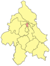 Location within the City of Belgrade