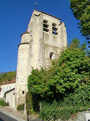 Bellefontaine (95), tour de l'église Saint-Nicolas.jpg