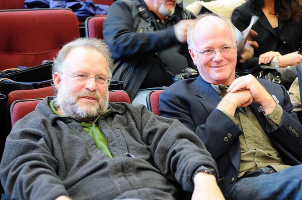 Jerry Greenfield (left) and Ben Cohen (right) in 2010