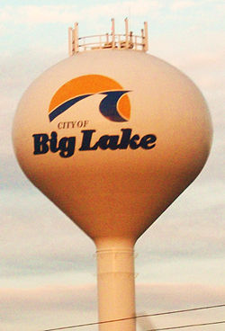 One of the city's 3 water towers.