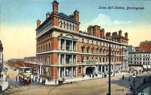 The facade of the original Snow Hill on Colmore Row