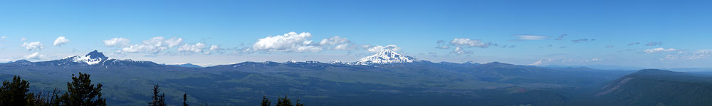 Vido en la nordokcidento de la pinto de Black Butte