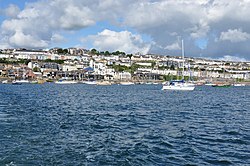 Internal raid and embankment of Falmouth, 2011 Boats in Falmouth inner habour (8958).jpg