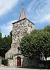 La iglesia de Saint-Firmin (M) y conjunto formado por esta iglesia, la plaza y los cementerios antiguos y modernos (S)