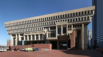 Boston City Hall is a Brutalist-style landmark in the city