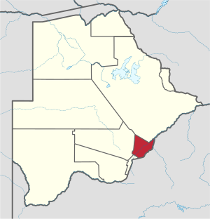 Location within Botswana