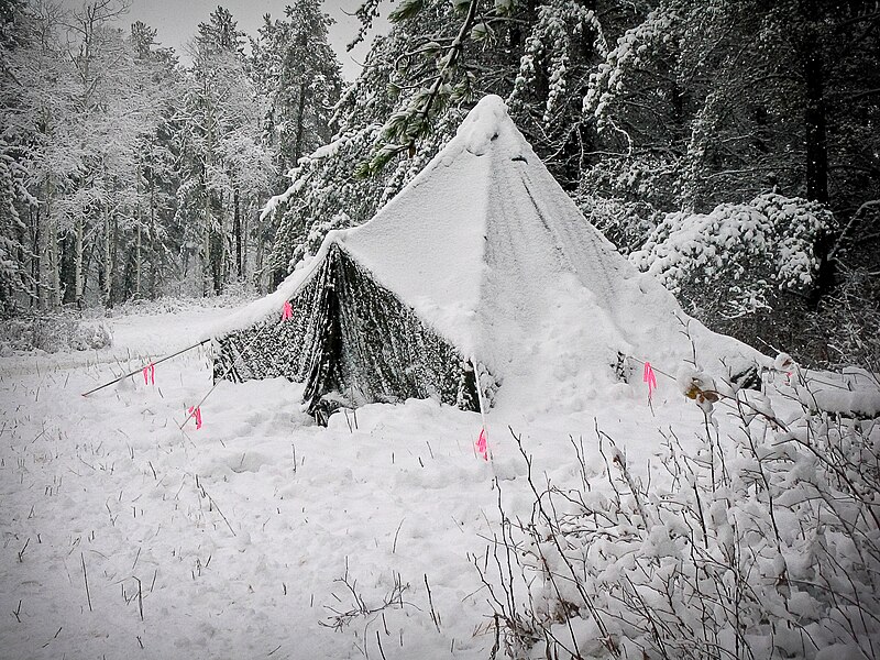 File:Boy Scout camp in the snow.jpg