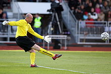 Friedel playing for Aston Villa Brad Friedel Aston Villa-FH 227.jpg