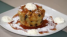 Bread pudding served at QUARTER/quarter restaurant in Harmony, Minnesota BreadPudding.jpg