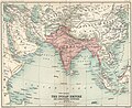 El Raj británico y los países vecinos se muestran en 1909/The British Raj and neighboring countries shown in 1909/Il-British Raj u pajjiżi ġirien murija fl-1909