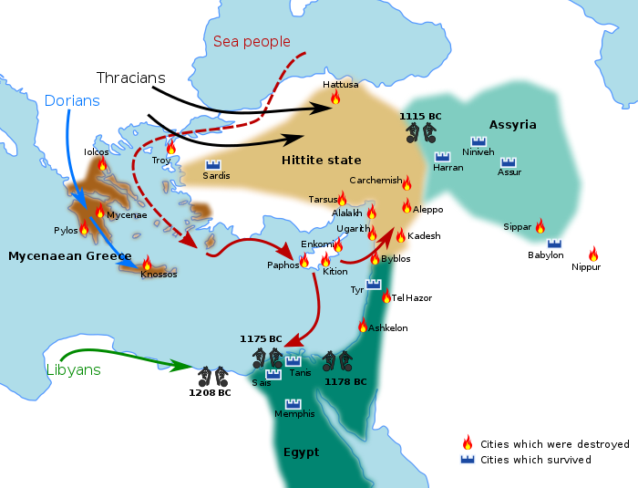 A map of the Bronze Age collapse