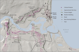 Map of the Brooks River Archaeological District BrooksRiverArchaeologicalDistrict.png