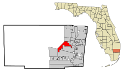 Broward County Florida Incorporated and Unincorporated areas Sunrise Highlighted.svg