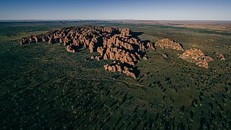 Aerial view of the Bungle Bungle range, May 2016. Bungle Bungles.jpg