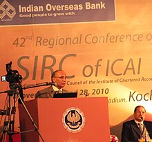 CA. Amarjit Chopra, President of ICAI addressing the delegates at 42nd Regional Conference of Institute of Chartered Accountants of India.jpg