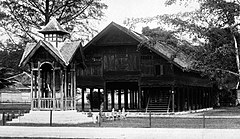 Aceh pavilion with Cakra bell during the exposition