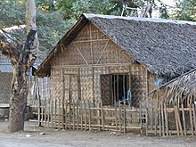 A cadjan house in Myanmar Cadjan House (8409864932).jpg
