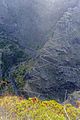 Barranco de Los Hombres y el zig--zag de la bajada de El Tablado a La Fajana.