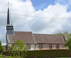 A Notre-Dame de L'Heure templom (Caours) cikk illusztráló képe