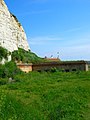 The caponier at the foot of the cliffs