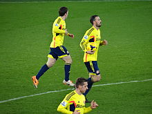 Fletcher (right) playing for Sunderland against Cardiff City in 2013 Cardiff v Sunderland Steven Fletcher.jpg