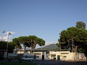 Blick auf das Stadio dei Marmi in Carrara