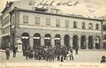 Piazza Varchi, Montevarchi. Postcard realized by Vestri Studio on old Vestri's pictures