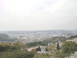 Ciudad de Ijūin desde el castillo de Ichiuji