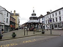 North Walsham, the largest settlement in the district Centre of North Walsham - Market Cross - geograph.org.uk - 3286314.jpg