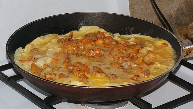 Omelette auxx girolles