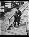Charles Evans Hughes descending steps of State, War and Navy Building, Washington, D.C. LCCN2016889622.jpg