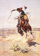 Charles Marion Russell - A bad hoss (1904)