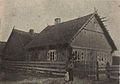 Kurpie Haus, 1913, fotografiert von Adam Chętnik