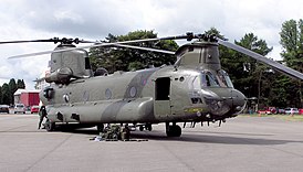 Boeing Chinook HC.2 de las Fuerzas Armadas Británicas, similar al accidentado