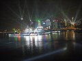 Vue de Chongqing de nuit.