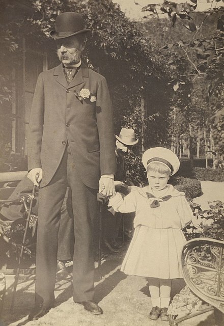 Christian IX in 1898 with his and Victoria's great-grandson Prince Edward of York, the future King Edward VIII of the United Kingdom.