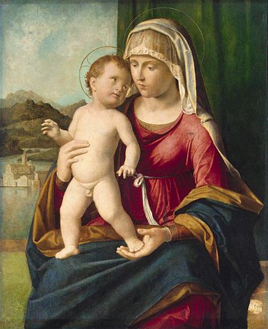 Madonna and Child (1496-1499) by Cima da Conegliano Cima da conegliano, madonna col bambino, hermitage.jpg