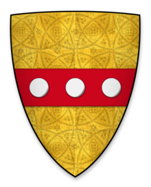 Arms of William de Huntingfield, Sheriff of Norfolk and Suffolk Coat of arms of William de Huntingfield, Sheriff of Norfolk and Suffolk.png