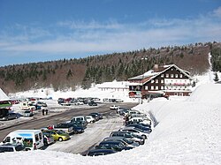 Le col de la Schlucht en hiver