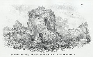 Corner Tower of the Court Yard, Pencoed Castle