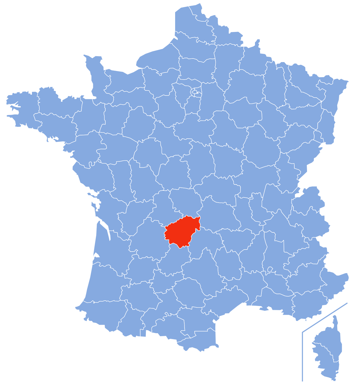 correze sur carte de france Corrèze (département) — Wikipédia
